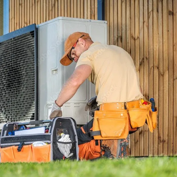 Monoblokk levegő víz hőszivattyús rendszer telepítés